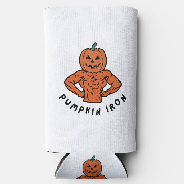 Pumpkin Iron  Seltzer Can Cooler (Front)