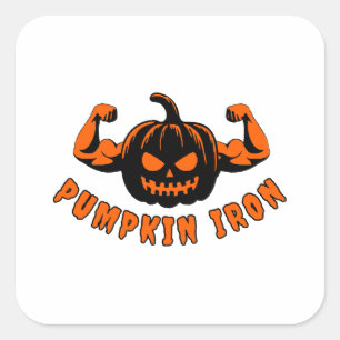 Pumpkin Iron Square Sticker