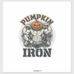 Pumpkin Iron Vintage Bodybuilding Halloween Design