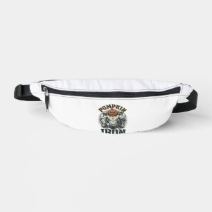 Pumpkin Iron Vintage Bodybuilding Halloween Design Bum Bags