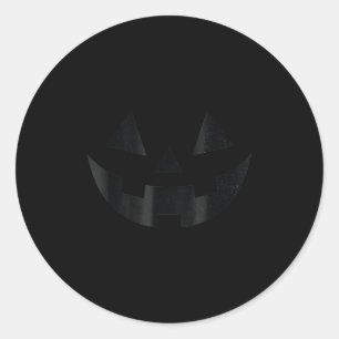 Pumpkin Jack Halloween O Lantern  Classic Round Sticker