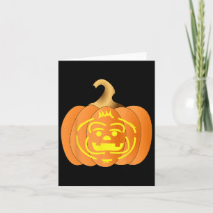 Pumpkin Jack O Lantern Halloween Men Women Card