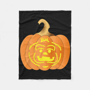 Pumpkin Jack O Lantern Halloween Men Women Fleece Blanket