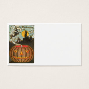 Pumpkin Jack O Lantern Witch Full Moon