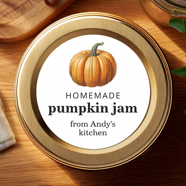 Pumpkin jam homemade recipe canning label  (Creator Uploaded)