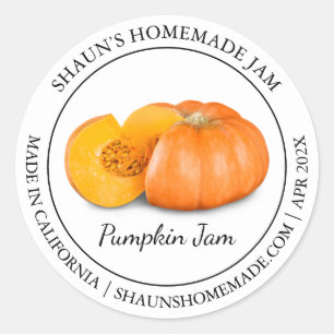 Pumpkin Jam Modern label