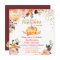 Pumpkin Kids Birthday Party Fall Burgundy Floral