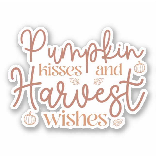 Pumpkin Kisses and Harvest Wishes (Front)