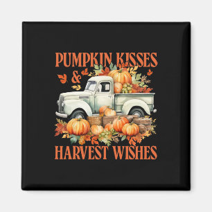Pumpkin Kisses And Harvest Wishes Farm Truck Thank Magnet