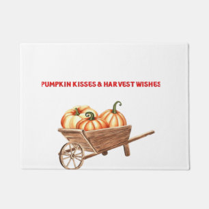 Pumpkin Kisses & Harvest Wishes Oversized T-Shirt. Doormat