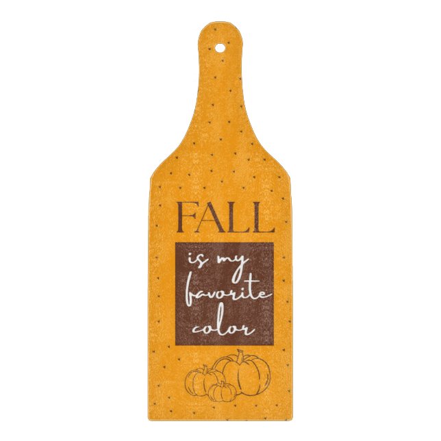 Pumpkin Kitchen Glass Cutting Board (Front)