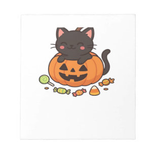 Pumpkin Kitty Parade Essential T-Shirt Notepad