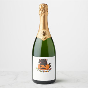 Pumpkin Kitty Parade Essential T-Shirt Sparkling Wine Label