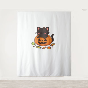 Pumpkin Kitty Parade Essential T-Shirt Tapestry