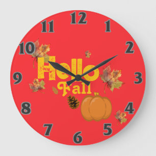 Pumpkin large clock