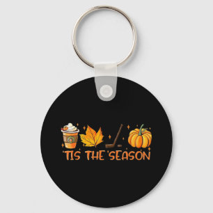 Pumpkin Latte Tis The Season Fall Coffee Thanksgiv Key Ring
