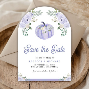 Pumpkin Lavender Roses Arch Wedding Photo Save The Date