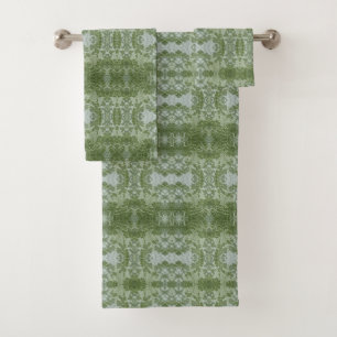 Pumpkin Leaf Macro Bath Towel Set