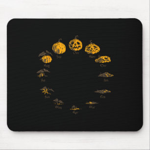 Pumpkin Life Cycle For Thanksgiving Halloween Cost Mouse Pad
