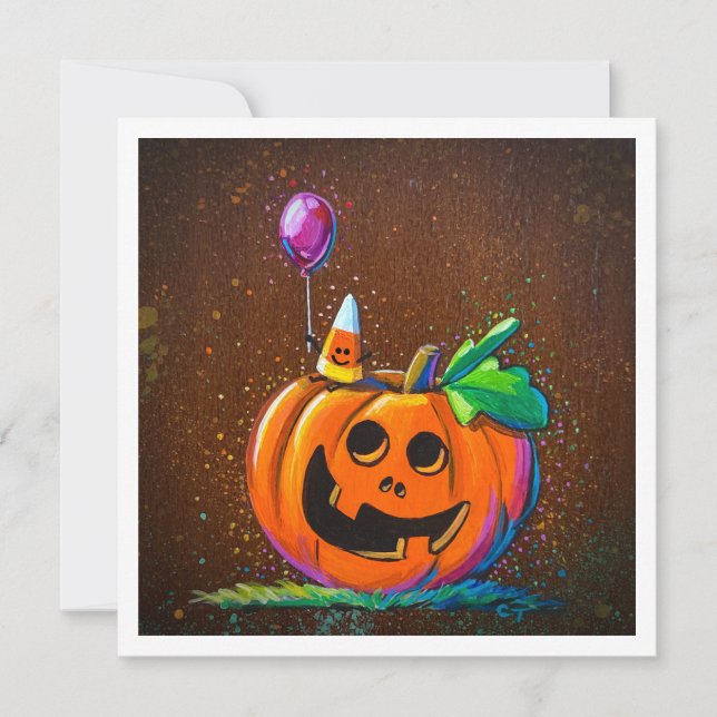 Pumpkin & Lil Candy Corn - Mini Print (Front)