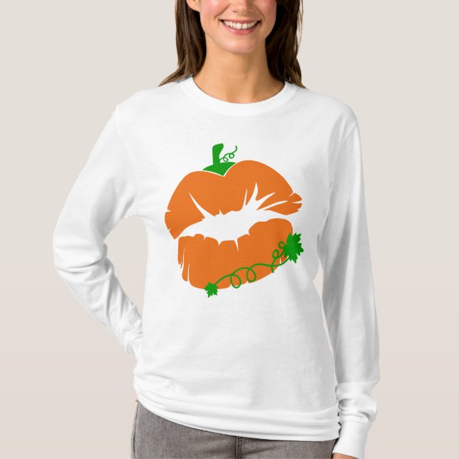 Pumpkin Lips  T-Shirt (Front)