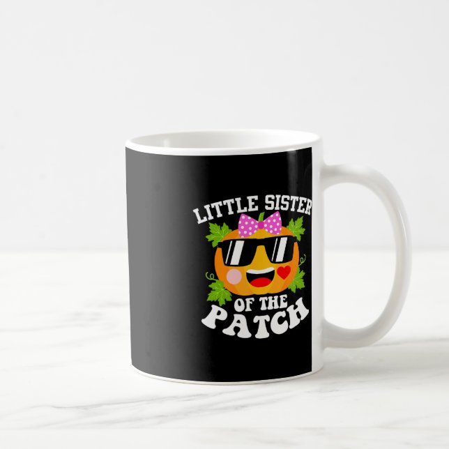 Pumpkin Little Sister Of The Patch  Fun Halloween  Coffee Mug (Right)
