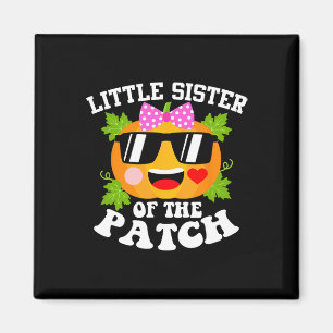 Pumpkin Little Sister Of The Patch Fun Halloween Magnet