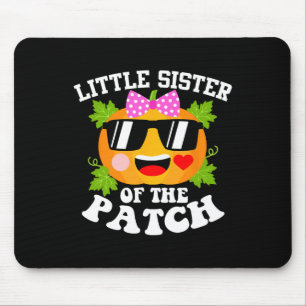 Pumpkin Little Sister Of The Patch Funny Hallowee Mouse Pad