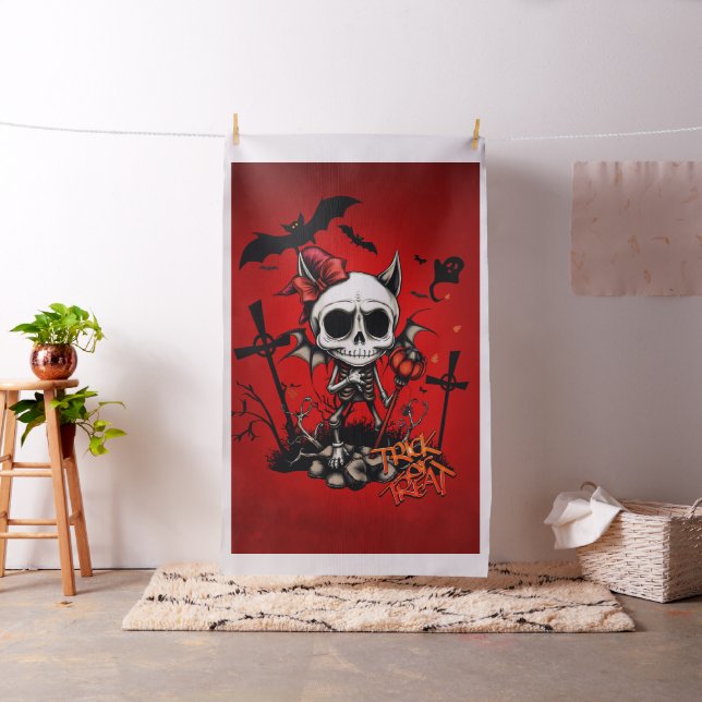 Pumpkin Magic and Bone Fun.  Fabric (In Situ)