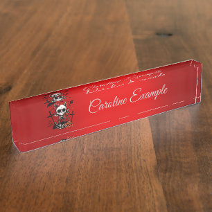 Pumpkin Magic and Bone Fun. Nameplate
