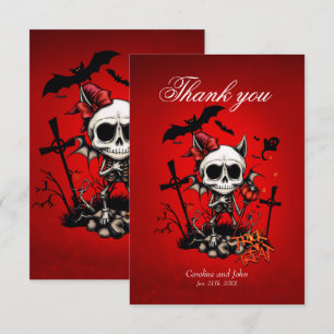 Pumpkin Magic and Bone Fun. Thank You Card