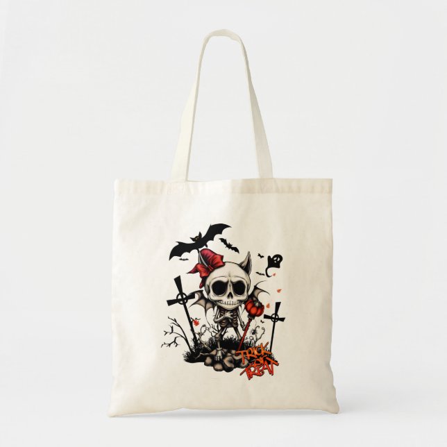 Pumpkin Magic and Bone Fun.  Tote Bag (Front)