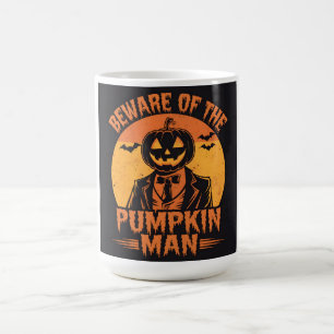 Pumpkin man coffee mug