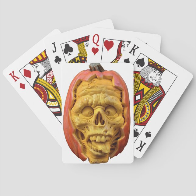 Pumpkin Man Playing Cards (Back)