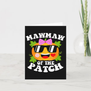 Pumpkin Mawmaw Of The Patch Fun Halloween Family Card