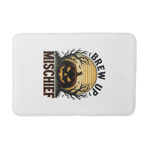 Pumpkin Mischief Shirt Vintage Halloween Graphic_1 Bath Mat