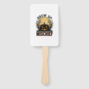 Pumpkin Mischief Shirt Vintage Halloween Graphic_1 Hand Fan