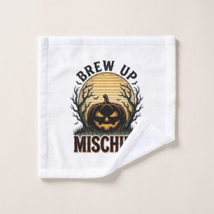 Pumpkin Mischief Shirt Vintage Halloween Graphic_1 Wash Cloth