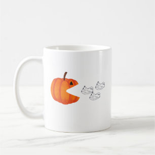 Pumpkin Monster vs Ghosts – Spooky Halloween ! Coffee Mug