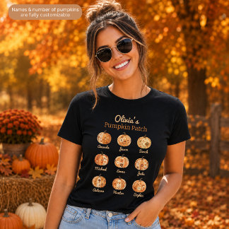 Pumpkin Mum Customisable Womens TShirts
