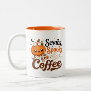 Pumpkin Nurse Fall Coffee Mug Spooky Halloween