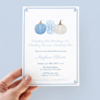 Pumpkin Old New Borrowed Blue Preppy Bridal Shower