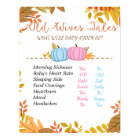 Pumpkin Old Wives Tales Gender Reveal Board
