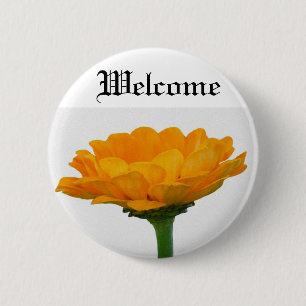 Pumpkin Orange 6 Cm Round Badge