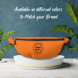 Pumpkin Orange Company Logo Business Promotional Bum Bags