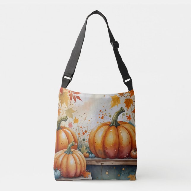 Pumpkin orange  crossbody bag (Front)