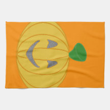 Pumpkin Orange Kitchen Towels