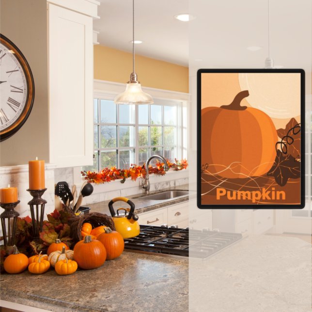 Pumpkin Orange Kitchen Wall Decor (Creator Uploaded)