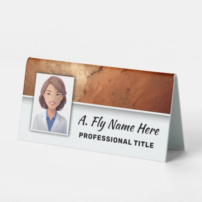 Pumpkin Orange Stone Professional Photo Name Logo  (Front)