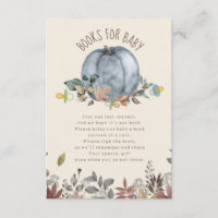 Pumpkin Pacifiers Boy Baby Shower Book Request